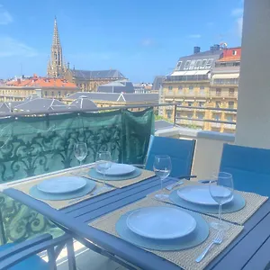 Mikain Terrace Cathedral View With Free Parking & Air Cond San Sebastián